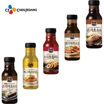 CJ 돈까스 스테이크 칠리 머스타드 데리야끼 소스, 디고 CJ백설 데리야끼소스325g