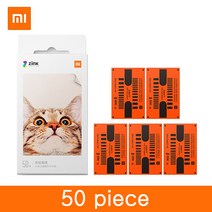샤오미 미지아 미니 휴대용 포토프린터 전용 인화지 10매 20매 50매 100매 150매 사진용지, 50piece