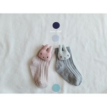 아기 미끄럼방지 토끼 쿠션 양말