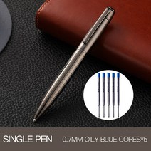 Guoyi 고급 볼포인트 비즈니스 Examen 금속 선물 대량 맞춤형 로고 서명 펜 A209 424 G2, 02 pen with 5blue  ink