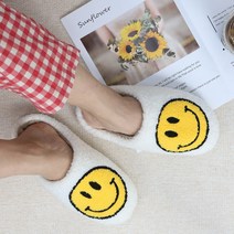 노리스 BIG 스마일 털슬리퍼, 여성용 화이트 Free