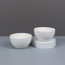 사각 밥그릇 화이트 볼
