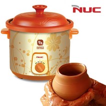 엔유씨3052 황토 세라믹용기 슬로우쿠커 3.5L 대용량, 레몬향기 다판다 본상품선택, 레몬향기 다판다 본상품선택