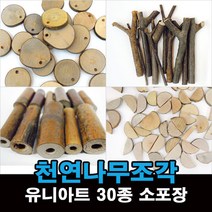 천연나무조각 모음 나뭇가지 만들기 재료, 1, 천연나무조각4번