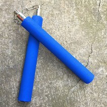 스펀지쌍절곤 초급 어린이 안전 연습 수련용 파랑색