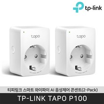 티피링크 미니 스마트 Wi-Fi 플러그 P100, Tapo P100, 2개