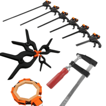 목공용 클램프모음 - F클램프 퀵그립 만력기 스프링클램프 바이스클립 벨트클램프, 퀵그립 F클램프, 1개