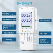휴대용 방사능 측정기 검출기 방사선 감지기 라돈 측정기, 단일사이즈