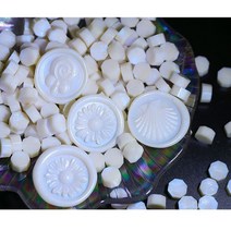 100 pcs 인감 스탬프 왁 스 문학 초대장 결혼식 생일 초대장 인감 왁 스 비즈 레트로 봉투 씰링 왁 스 장식, 흰색(푸른 광택)