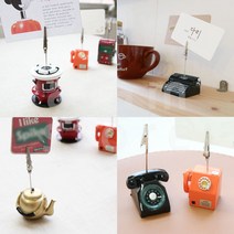 메모집게 가격표 꽂이 인테리어 사진 엽서 명함 홀더 1P, 곤로