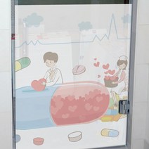 꾸밈데코_행복을 주는 약국(ij089)_글라스시트지유리창디자인시트지