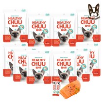 푸디웜 헬시츄 연어맛 6p X 10봉 츄르 간식