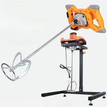 시멘트 혼합기 콘크리트 몰탈 믹서기 반죽기 고출력, 6 스티어링 휠 + 60cm 스테인리스 로드 =
