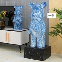 코이블랑 명품 베어브릭 대형 피규어 저금통 모음, 서퍼블루