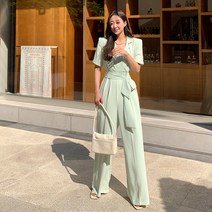 떳다그녀 스레빗 스트랩 점프수트