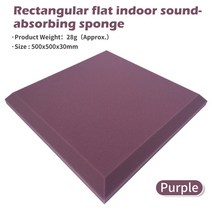 우레탄 폼 보드 단열재 코팅 스튜디오 어쿠스틱 폼 ESD 정전기 방지 삽입 Soundabsorbing 스폰지 200x200mm, 16 Purple 500x500mm30mm
