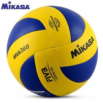 피구공 발야구공 배구공 원래 Mikasa 배구 M A360 크기 5 PU 슈퍼 하드 섬유, 01 yellow ball