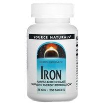 Source Naturals 아연 25 mg 250 타블릿