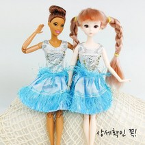 인형옷 드레스 캐주얼, N_05.스카이블루 술 투피스