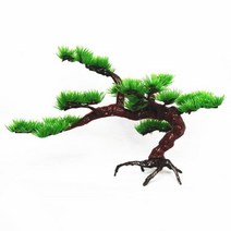 어항수초 물고기 탱크 수족관 장식 인공 환영 소나무 플라스틱 분재 소나무 이동식 홈, 협력사, [01] 유백색