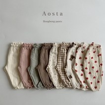 유아 바지 아오스타 봉봉팬츠 키즈 아동 어린이집 등원룩 유치원 스쿨룩 봄 나들이 실내복