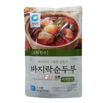청정원 요리한수 바지락순두부찌개양념(냉장) 150g