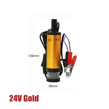 소형 미니 펌프 배수용 수중 펌프 2마력 220v 양수기 전기 잠수정 디젤 오일 워터 12v 24v 디젤 오일 펌핑 용 잠수정 1230 lmin 연료 이송 164, 24V-골드, 02 24V-Gold