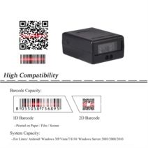 3d스캐너 3d스캔 바코드 스캐너 모듈 엔진 유선 임베디드 1D 2D QR 리더 (키오스크 용) RS232 USB 인터페이, 04 1D Micro USB