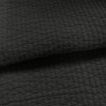 [싸다원단] 7mm - 블랙 워싱피그먼트 양면 누빔원단 [YN725]