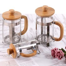 프렌치프레스 카페리아 스텐내열유리 커피 티메이커 350/600/800ml, 800ml, 1개