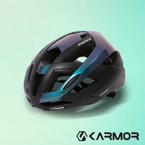 카머 피엔자 자전거 헬멧 로드 MTB 사이클 아시안핏, 블랙-오로라
