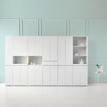 더퀸 다용도 주방 수납장 렌지대 선반장 틈새장 8종, 크림화이트, 광폭)틈새형