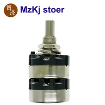 1pcs rv24yg20s 이중 전위차계 b1k 2k 5k 10k 50k 100k 250k 500k 1m 가변 저항, 500k 옴