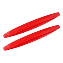 도어 스토퍼 몰딩 문콕 문쾅 문끼임 방지 가드 쿠션 손보호대 차량용품 2pcs 범용 충돌 보호기 고무 자동 전면 및 후면 코너 범퍼 커버 립 스트립 스티커 자동차 제품, 빨간색