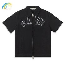 옴니뷰 기능성 스트로크 오버랩 로고 프린트 ALYX 셔츠 남녀공용 1:1 태그 오버사이즈 1017 9SM 라펠 지, 01 1_01 S