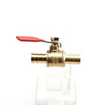 1pcs 농업 산업 기계 14quot pex 관용 pex 황동 볼 밸브 전체 포트 크림프 차단 밸브