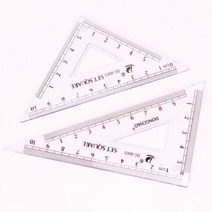 삼각형 눈금자 2P (10cm)
