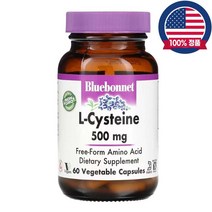 블루보넷뉴트리션 엘시스테인 L-Cysteine 500mg 60식물성캡슐, 60정, 1개