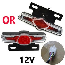 전기 자전거 부품 호환 12V-80V 전자 프론트 라이트 오토바이 LED 헤드 라이트 슈퍼 브라이트 세발 램프 8/12/16 Led 사이클링, Type C 12V