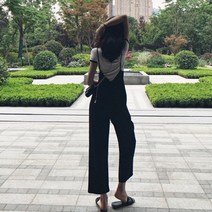 다사자w5739 뒷라인이 예뻐 매일입는 여성 점프수트 S-XL