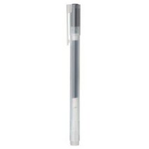 무인양품 무지 젤 잉크 볼펜 캡 노크 0.38 mm 0.5 mm, 블랙, 노크식 0.38m