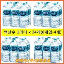 농심 백두산 백산수 1리터 x 24개(6개입-4개) / (사은품증정), 24개/사은품증정, 1L