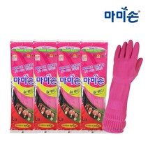 마미손 고무장갑 뉴밴드 분홍 대 5켤레, 대(L)