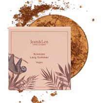 독일 진앤렌 Jean & Len Bronzer Lazy Summer 젠틀 태닝 컨투어링 비건 쉬머 브론저 블러셔 파우더 8g, 4팩