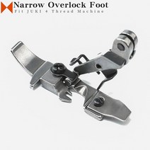 4 스레드 산업용 오버록 재봉틀 부품 용 좁은 노루발 JUKI MO- 2500 3300 3600 3900 6700 6900 High Shank, [01] Narrow Foot