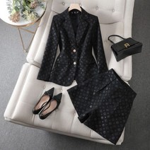 중년여성수트 셋업 정장 슬랙스 레이디 의상 투피스 싱글