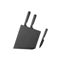 이케아 JAMFORA 옘푀라 칼꽂이+칼3 조리도구 과도 주방용품, 없음, 블랙_903.468.32