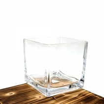 BK유리화분 화병 수반 N1212S (정사각) 12x12x12cm