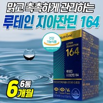[식약처인증] 뉴트리원 루테인지아잔틴164 30정 루테인 지아잔틴 안구 눈 건강 영양제 키즈 아이 초등학생 중학생 고3 수험생 온가족 노인 뉴테인 로테인 루테린 류태인, 6개 x 30정 (6개월)