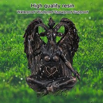 종교 조각상 오브제 기독교 사탄 염소 Baphomet 동상 수지 입상 장식 교회 안식일 조각 홈 종교, 02 S